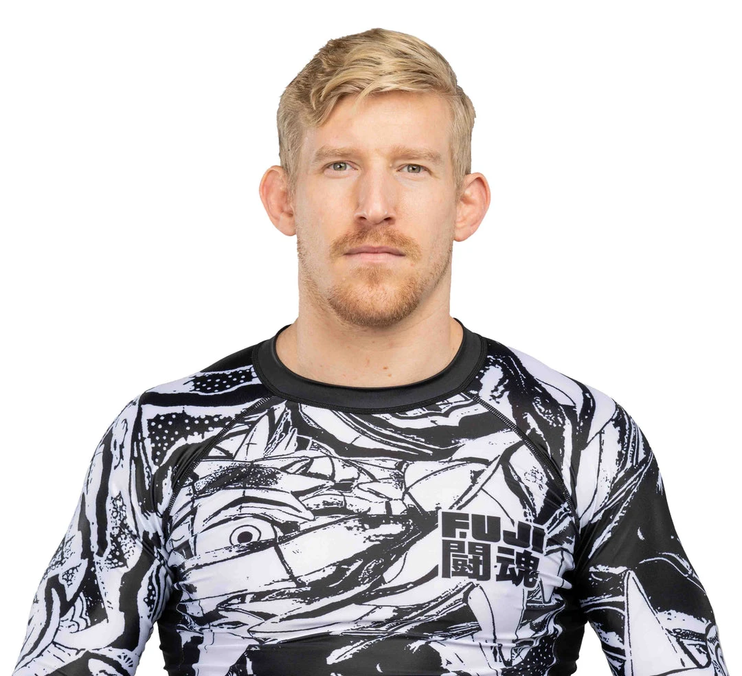 Deelux Fighting Spirit Rashguard Black-White Jiu Jitsu 9 Deelux Fighting Spirit Rashguard Black-White Jiu Jitsu