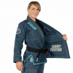 BFCM Submit Everyone Womens BJJ Gi Teal Jiu Jitsu