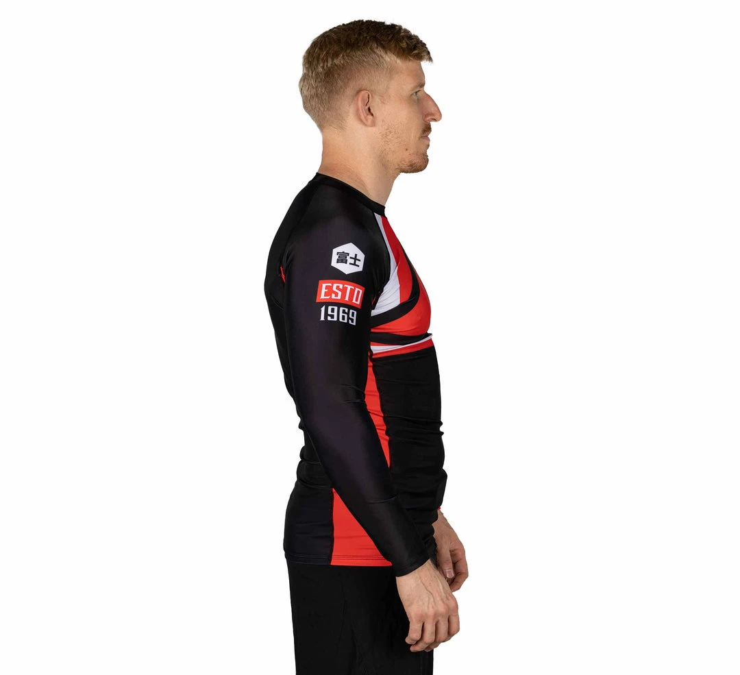 Blowout Mount Long Sleeve Rashguard Red 4 Blowout Mount Long Sleeve Rashguard Red