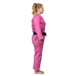 Deelux Suparaito Women's BJJ Gi Pink Blue 17 Deelux Suparaito Women's BJJ Gi Pink Blue