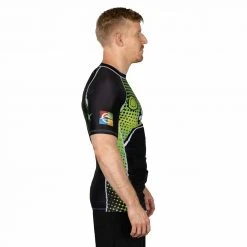 Blowout Gamer Series Short Sleeve Rashguard Green Outlet