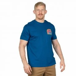 Graphic Ink Racer T-Shirt Blue