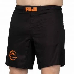 Bona Sun Baseline Fight Shorts Black/Orange Jiu Jitsu
