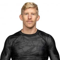 Deelux Fighting Spirit Rashguard Black-Green Jiu Jitsu 16 Deelux Fighting Spirit Rashguard Black-Green Jiu Jitsu