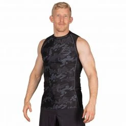 Deelux Combat Camo Sleeveless Rashguard Black