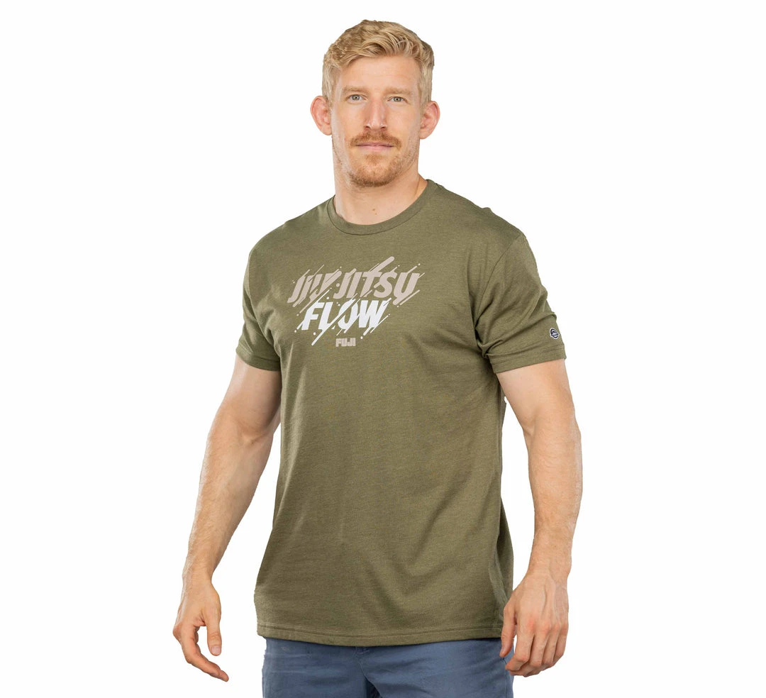 Graphic Ink Jiu-Jitsu Flow T-Shirt Military Green Jiu Jitsu 5 Graphic Ink Jiu-Jitsu Flow T-Shirt Military Green Jiu Jitsu