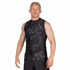 Deelux Matric Sleeveless Rashguard Black