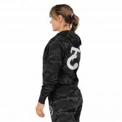 Graphic Ink Camo Womens Hoodie - ADULT SIZES 9 Graphic Ink Camo Womens Hoodie - ADULT SIZES