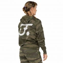 Graphic Ink Forest Camo Womens Hoodie Jiu Jitsu