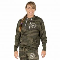 Graphic Ink Forest Camo Womens Hoodie Jiu Jitsu