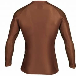 BFCM Jiu Jitsu Baseline Ranked Long Sleeve Rashguard Brown