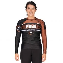 BFCM Freestyle 2.0 Long Sleeve IBJJF Ranked Rashguard (Unisex Sizing) Brown