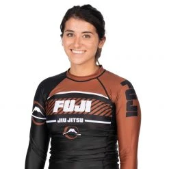 BFCM Freestyle 2.0 Long Sleeve IBJJF Ranked Rashguard (Unisex Sizing) Brown
