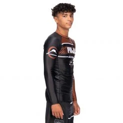 BFCM Freestyle 2.0 Long Sleeve Ranked Rashguard Brown - ADULT SIZES Jiu Jitsu