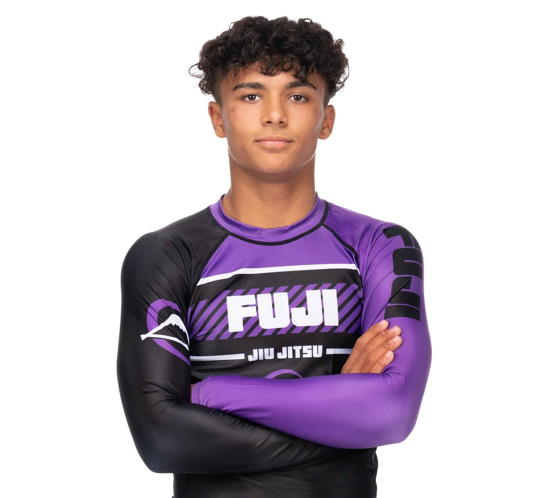 BFCM Freestyle 2.0 Long Sleeve Ranked Rashguard Purple - ADULT SIZES