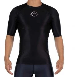 BFCM Jiu Jitsu Baseline Ranked Short Sleeve Rashguard Black