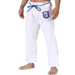 BFCM Tru Fit Pants White Jiu Jitsu