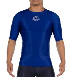 BFCM Baseline Ranked Short Sleeve Rashguard Blue Jiu Jitsu