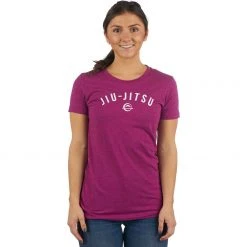 BFCM Jiu Jitsu Jiu-Jitsu Graphic Womens T-Shirt Purple