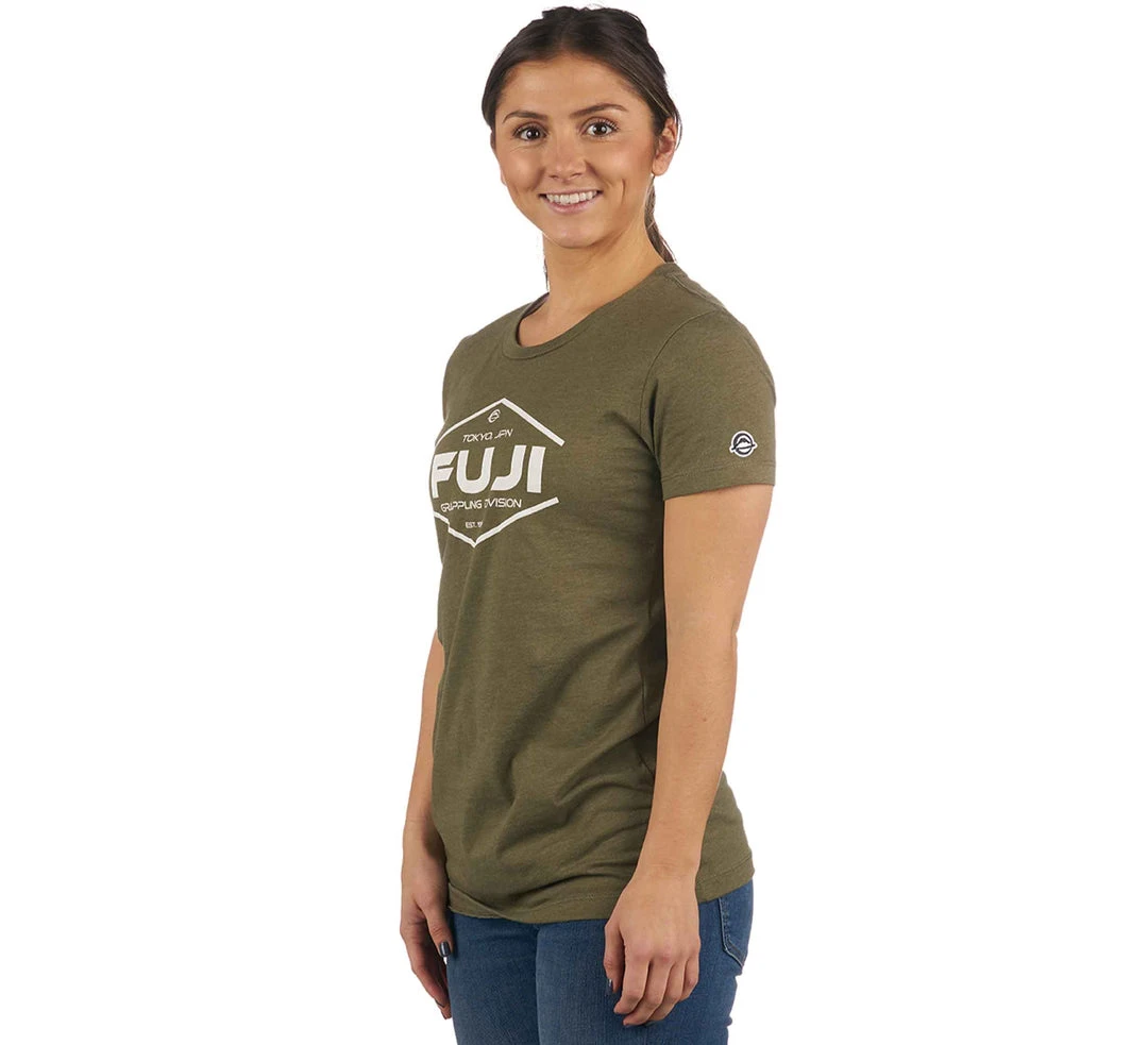 BFCM Jiu Jitsu Grappling Division Womens T-Shirt Green 2 BFCM Jiu Jitsu Grappling Division Womens T-Shirt Green