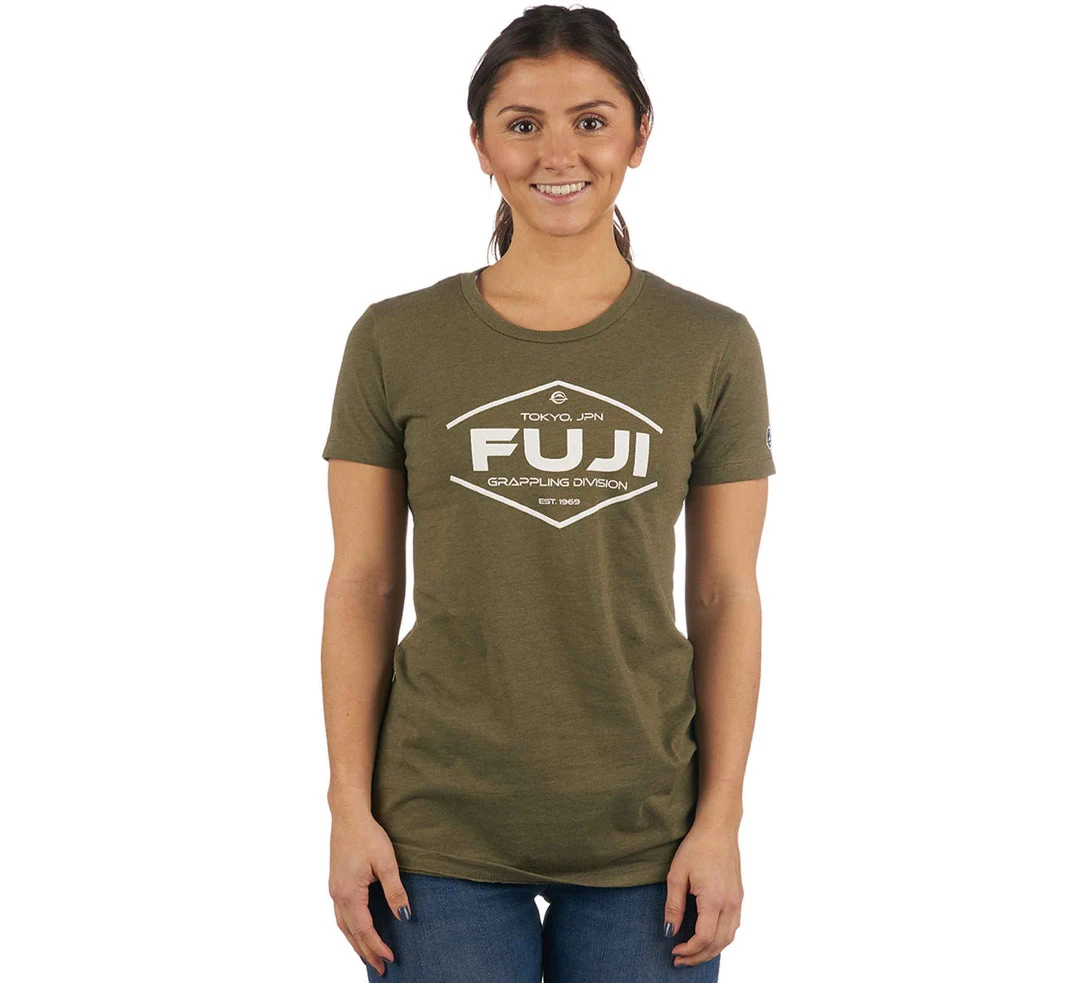 BFCM Jiu Jitsu Grappling Division Womens T-Shirt Green 1 BFCM Jiu Jitsu Grappling Division Womens T-Shirt Green