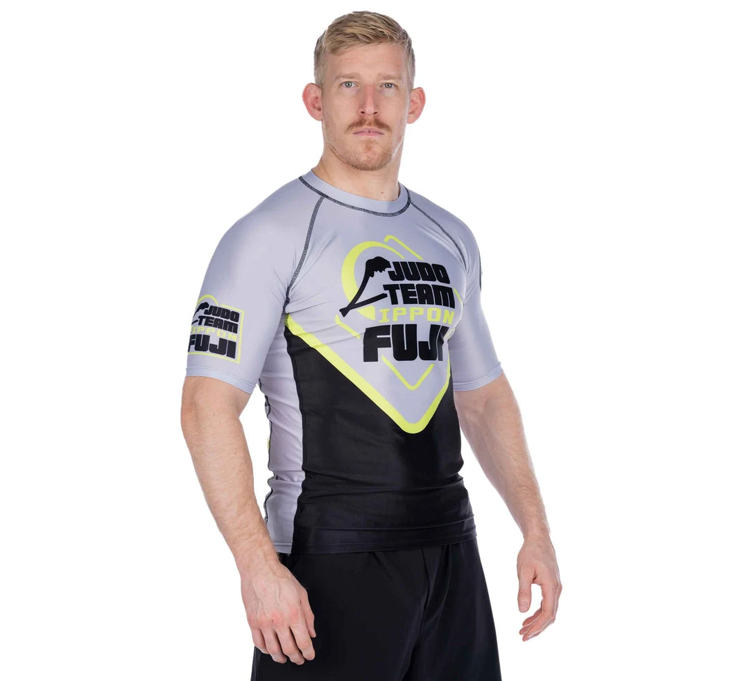 BFCM Peak Judo Short Sleeve Rashguard Grey 2 BFCM Peak Judo Short Sleeve Rashguard Grey