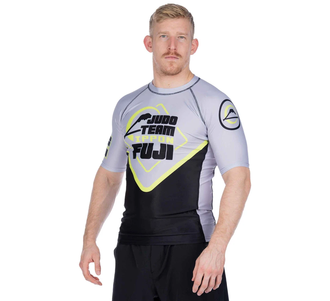 BFCM Peak Judo Short Sleeve Rashguard Grey 3 BFCM Peak Judo Short Sleeve Rashguard Grey