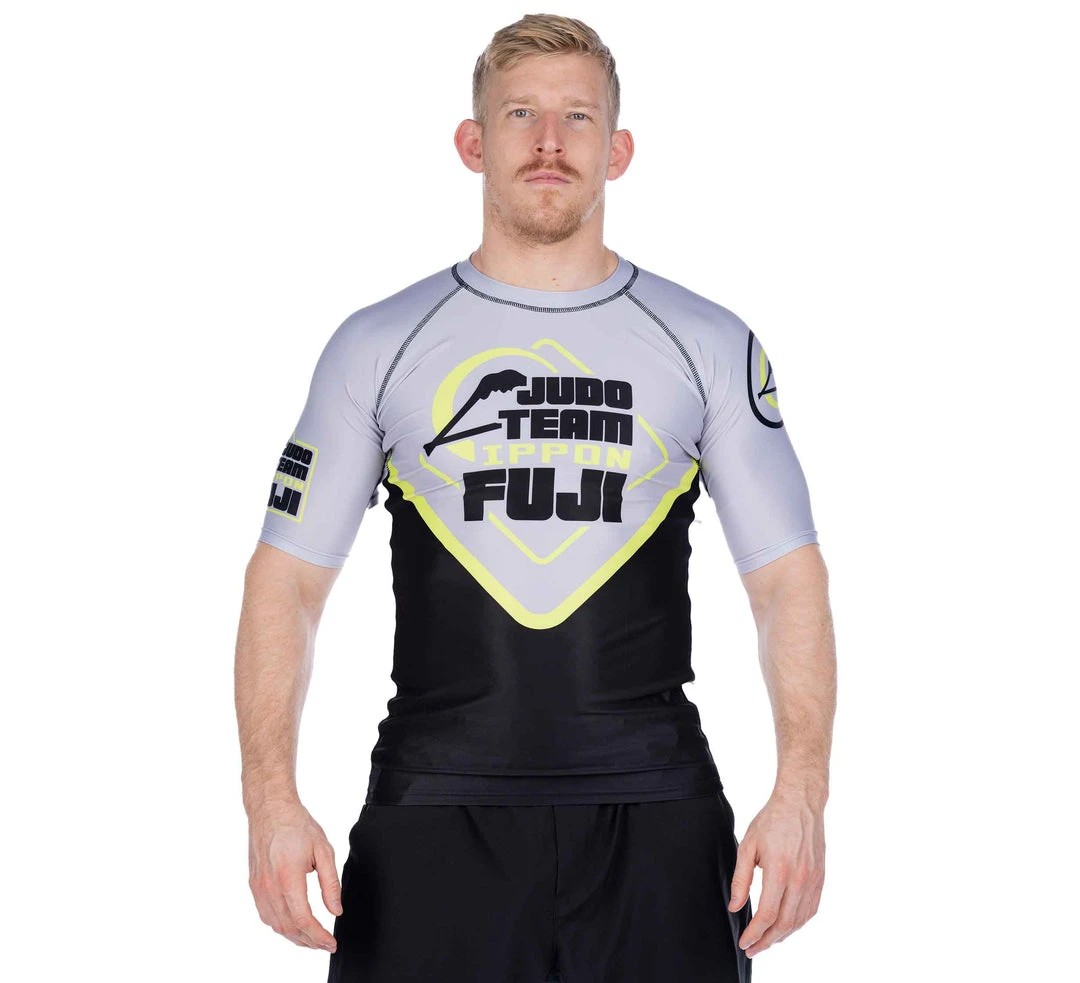 BFCM Peak Judo Short Sleeve Rashguard Grey 1 BFCM Peak Judo Short Sleeve Rashguard Grey