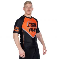 IMatt Sportswear Peak Judo Short Sleeved Rashguard Orange