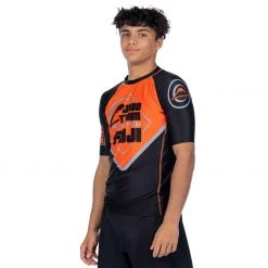 BFCM Peak Judo Short Sleeve Rashguard Orange