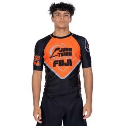 BFCM Peak Judo Short Sleeve Rashguard Orange