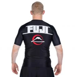 Fancy Skyline Judo Short Sleeve Rashguard Black
