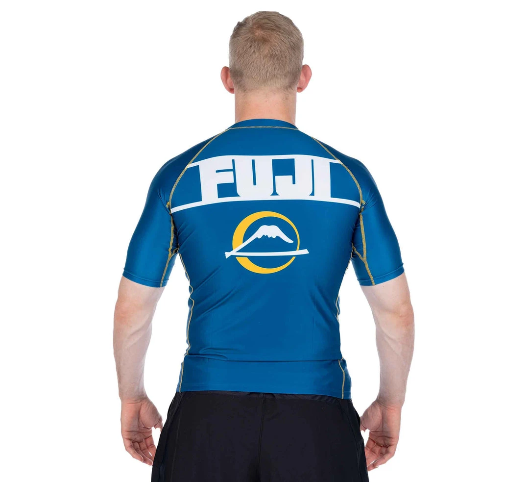 Fancy Skyline Judo Short Sleeve Rashguard Blue 6 Fancy Skyline Judo Short Sleeve Rashguard Blue