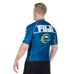 Fancy Skyline Judo Short Sleeve Rashguard Blue 10 Fancy Skyline Judo Short Sleeve Rashguard Blue