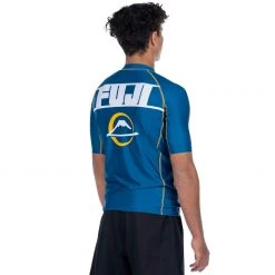 BFCM Skyline Judo Short Sleeve Rashguard Blue