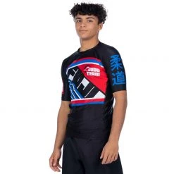 BFCM Skyline Judo Short Sleeve Rashguard Black