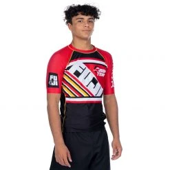 BFCM Skyline Judo Short Sleeve Rashguard Red