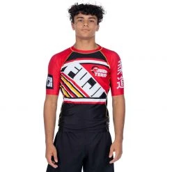 BFCM Skyline Judo Short Sleeve Rashguard Red