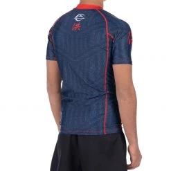 BFCM Team FUJI Short Sleeve Rashguard Blue [ADULT SIZES] Jiu Jitsu