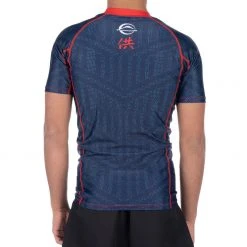 BFCM Team FUJI Short Sleeve Rashguard Blue [ADULT SIZES] Jiu Jitsu