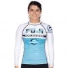 Blowout Jiu Jitsu Reversal Girl's Long Sleeve Rashguard White