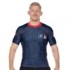 BFCM Jiu Jitsu Team FUJI Short Sleeve Rashguard Blue