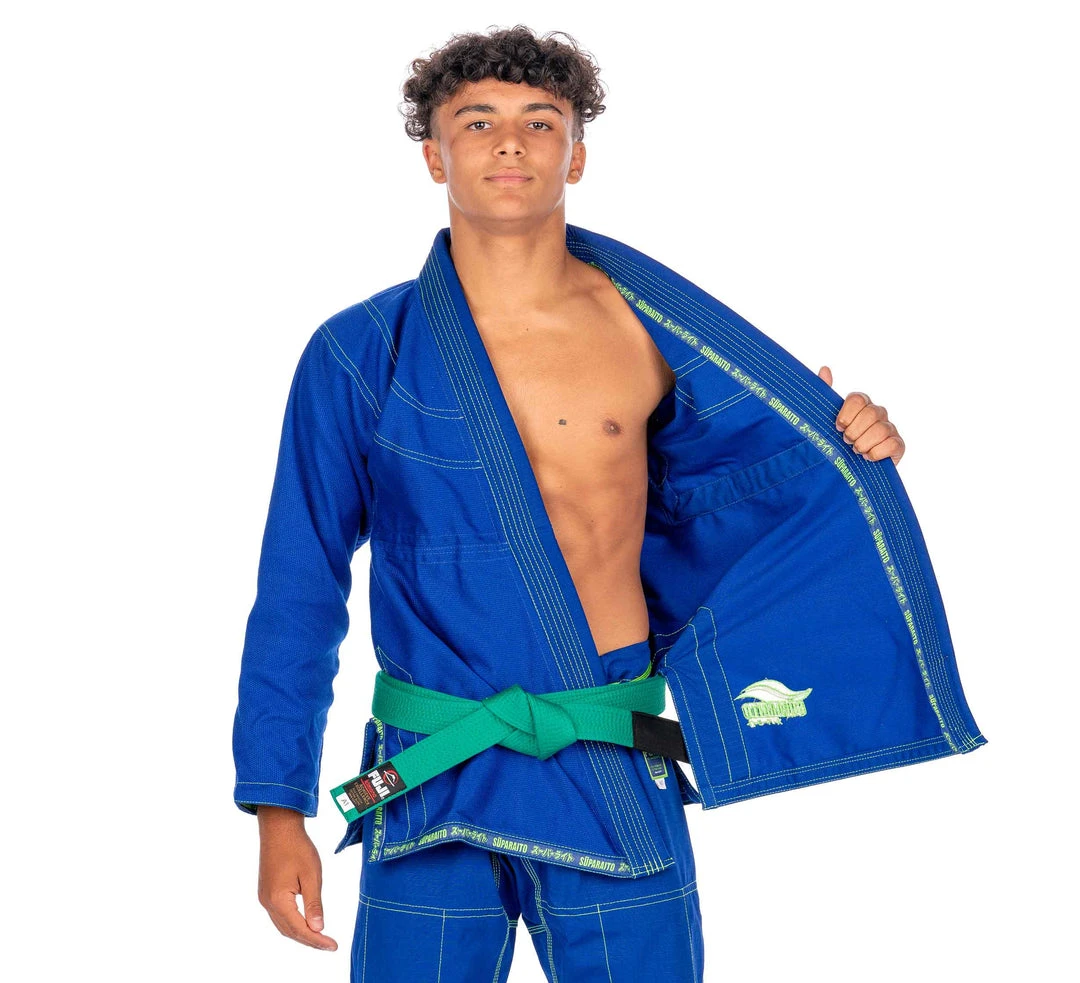 BFCM Jiu Jitsu Suparaito Kids Blue BJJ Gi BFCM Jiu Jitsu Suparaito Kids Blue BJJ Gi