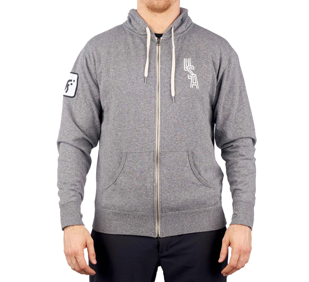 Hatashita Sports US Judo Zip Up Hoodie (Unisex Sizing) 1 Hatashita Sports US Judo Zip Up Hoodie (Unisex Sizing)