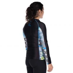 BFCM Kimono Womens Long Sleeve Rashguard Blue Jiu Jitsu