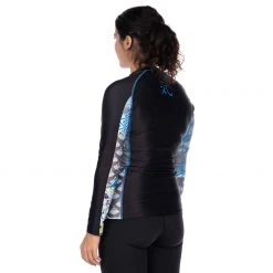 BFCM Kimono Womens Long Sleeve Rashguard Blue Jiu Jitsu