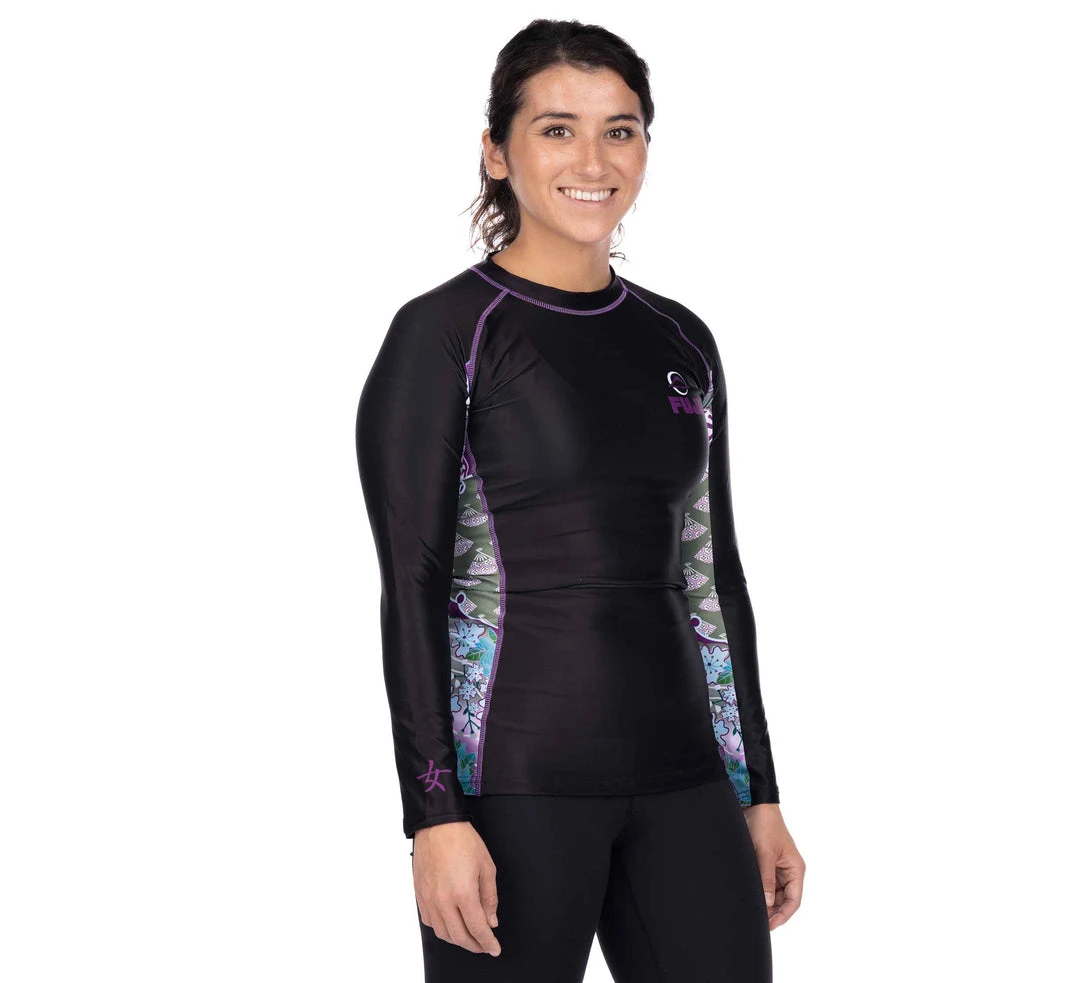 BFCM Kimono Womens Long Sleeve Rashguard Purple Jiu Jitsu 3 BFCM Kimono Womens Long Sleeve Rashguard Purple Jiu Jitsu